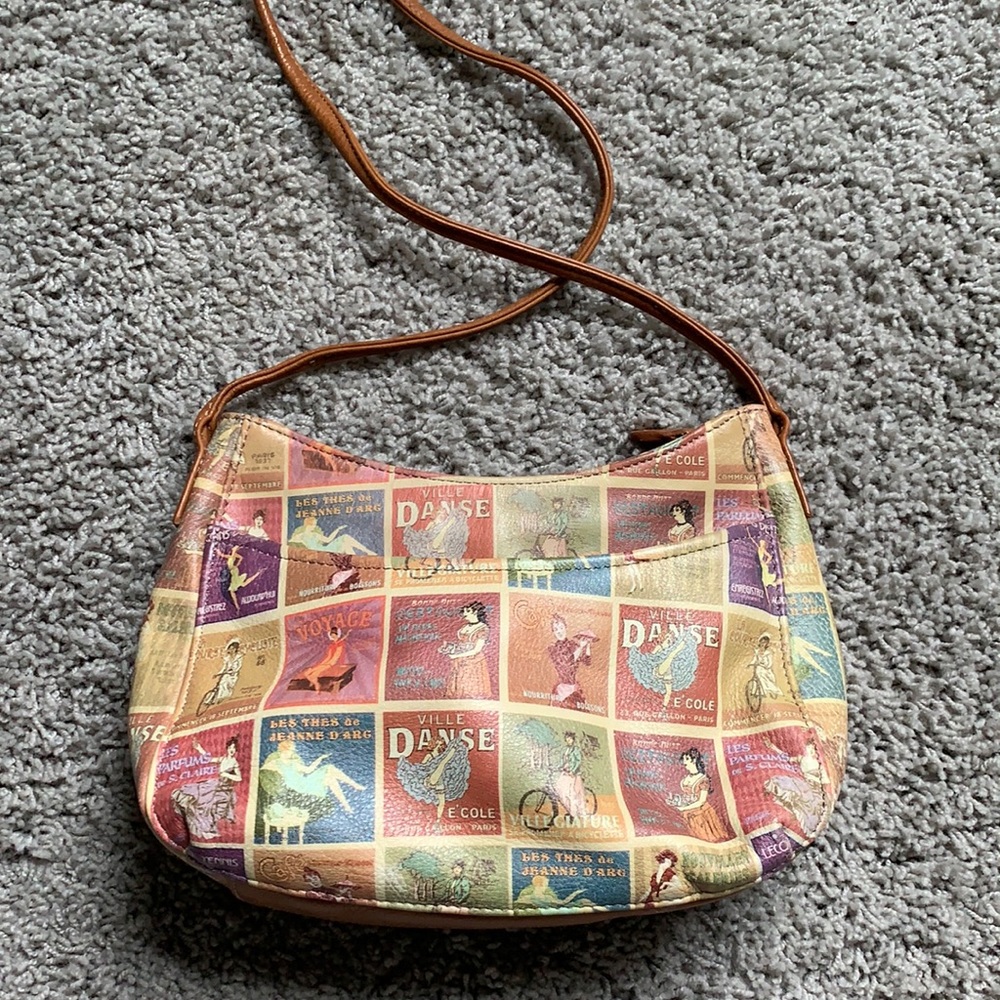 Fossil Multicolor Vintage Print Crossbody Bag